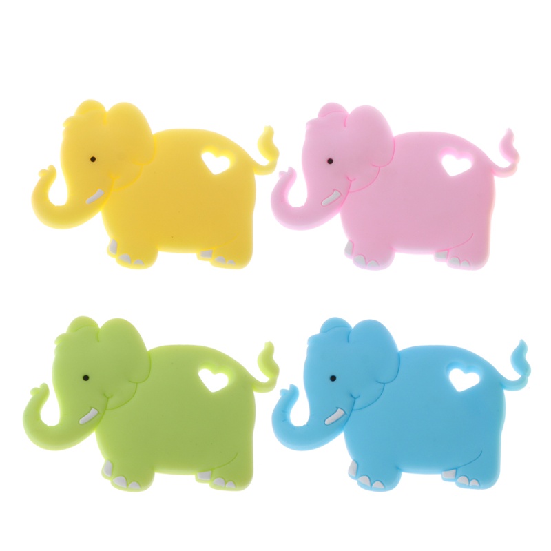Đồ Chơi Ngậm Nướu Hình Chú Voi Bằng Silicone DIY Dành Cho Trẻ Em