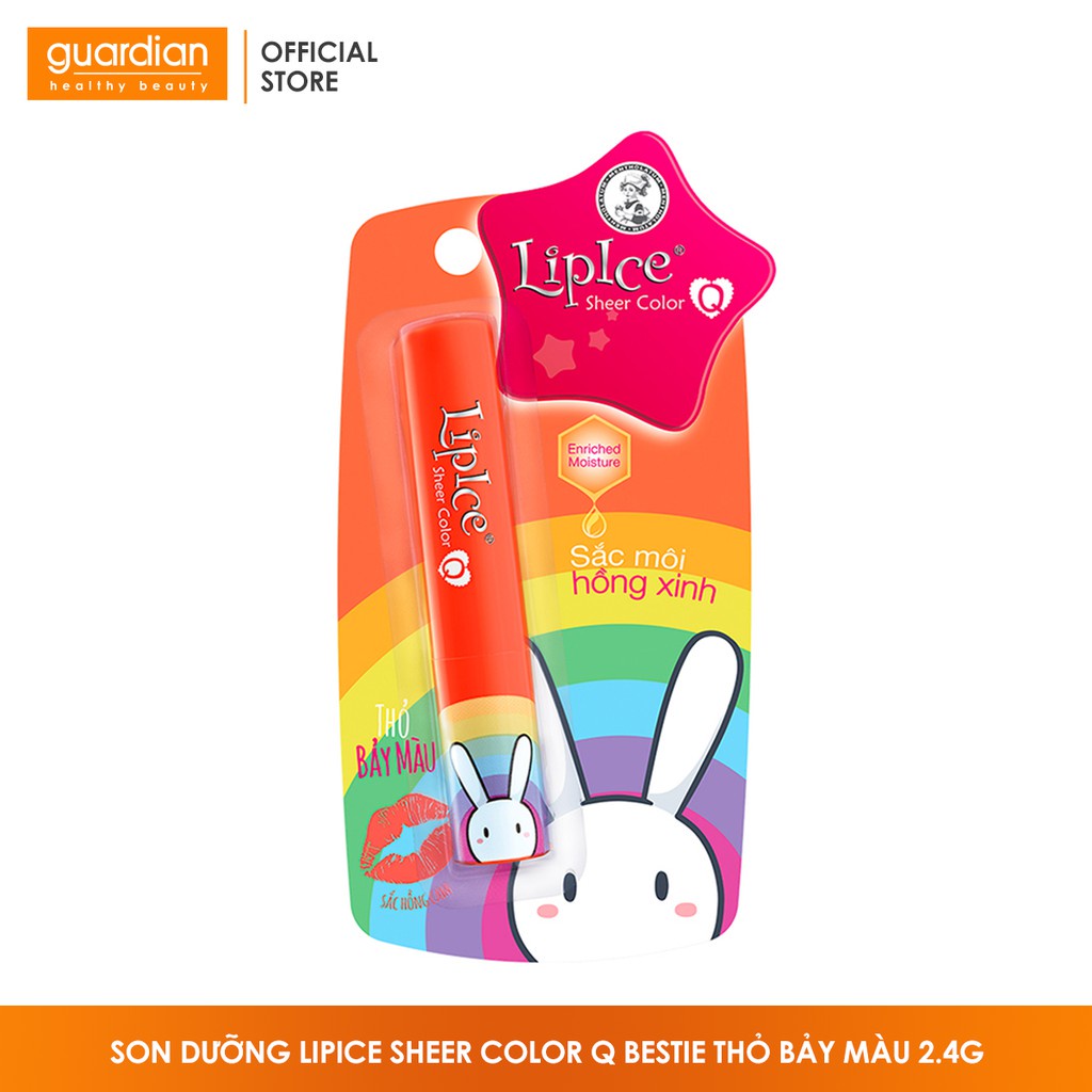 Son dưỡng LipIce Sheer Color Q Bestie Thỏ Bảy Màu 2.4g