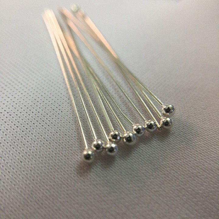 Bạc 925 - Khoen tròn, thanh xỏ - 10 cái/ bịch ( Quý khách xem kỹ mô tả để chọn size và mã)