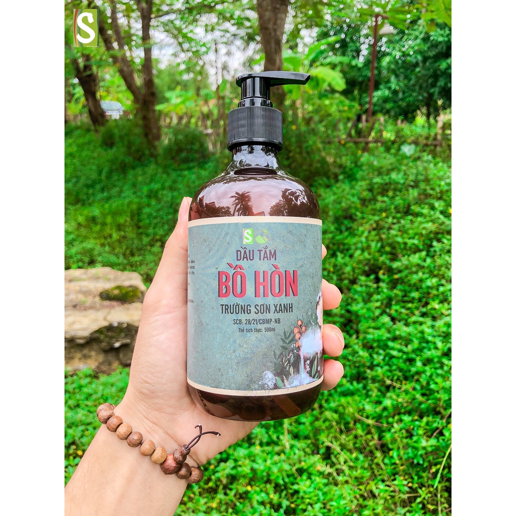 Dầu Tắm Trẻ Em Bồ Hòn HTX Sinh Dược 500ml/ sữa tắm cho trẻ em an lành từ thảo dược tự nhiên