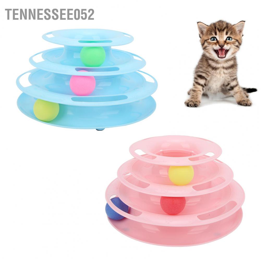 Hàng Sẵn Đồ chơi cho Mèo - tháp banh/bóng 3 tầng Đồ chơi Tháp bóng cho mèo 3 tầng Mèo săn đuổi và tập thể dục【Tennessee052】