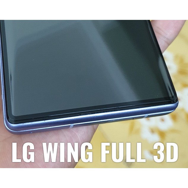 [LG Velvet/LG Wing] Kính cường lực cong 3D FULL màn Glass Pro+ 9H