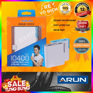 SẠC DỰ PHÒNG ARUN 10400 MAH CHÍNH HÃNG - BẢO HÀNH 1 NĂM
