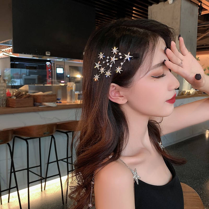 Cặp tóc mỏ vịt hình ngôi sao băng_M1384