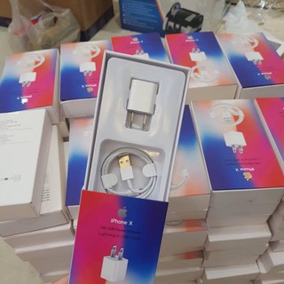 Bộ Sạc IPhone X Chính Hãng (sạc nhanh cho các dòng iphone 5 trở lên)-PHỤ KIỆN-24H