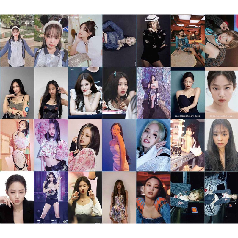 Set 55 Tấm Thẻ Hình Các Thành Viên Nhóm Nhạc BLACKPINK