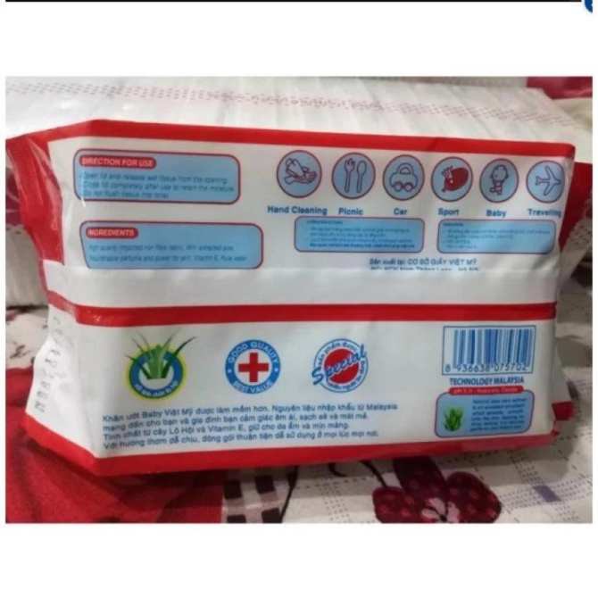 Giấy ướt baby Thiên Phúc gói 100 tờ, hàng đẹp