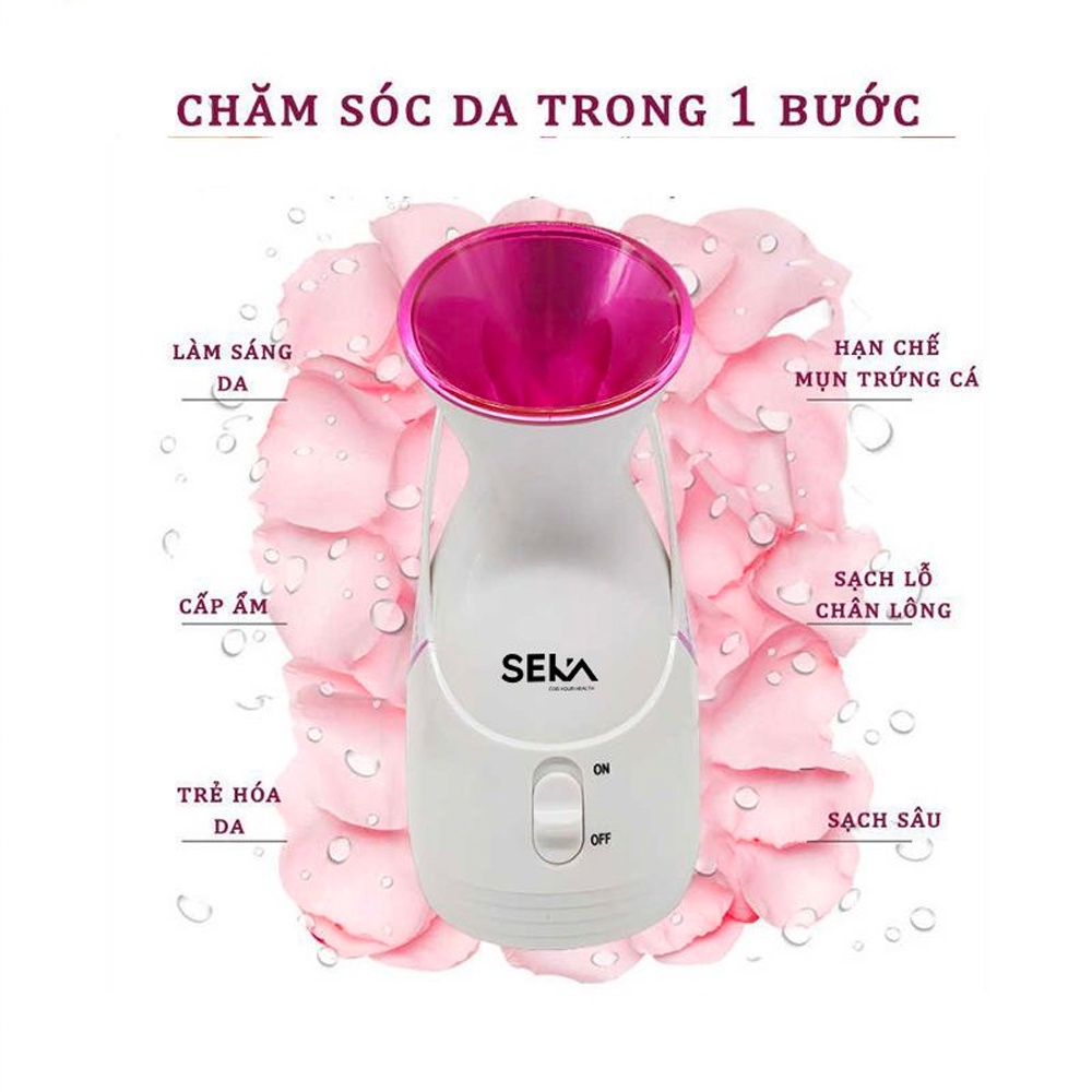 Máy xông hơi da mặt tại nhà SEKA J3080 - máy xông hơi da mặt mini cầm tay cao cấp công suất 280W - Bảo hành 12 tháng