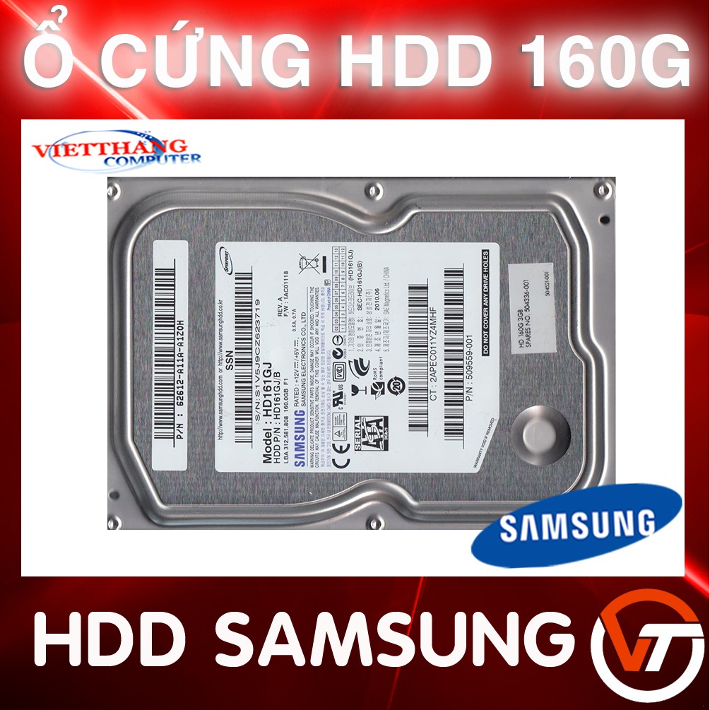 Ổ cứng HDD 160G Samsung sức khỏe 100% ( Cũ - 2nd )