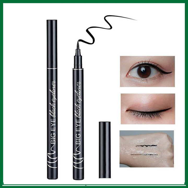 Bút kẻ mắt nước BIG EYE màu đen lâu trôi và không nhòe, bút kẻ mí mắt FEY BEAUTY A6 | BigBuy360 - bigbuy360.vn