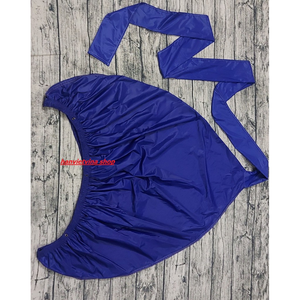 Áo trùm vệ sinh máy lạnh kích thước 1.7m đuôi 2.5m màu xanh bích - vải chống thấm - kdxanhbich
