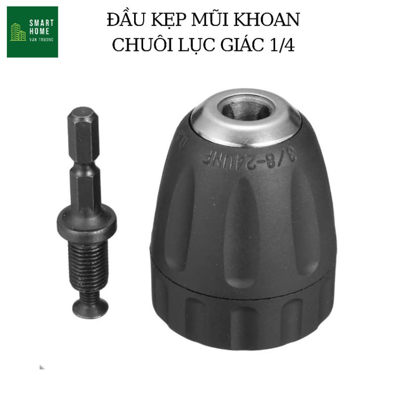 Đầu kẹp mũi khoan auto lock chuôi lục giác cho máy bu lông