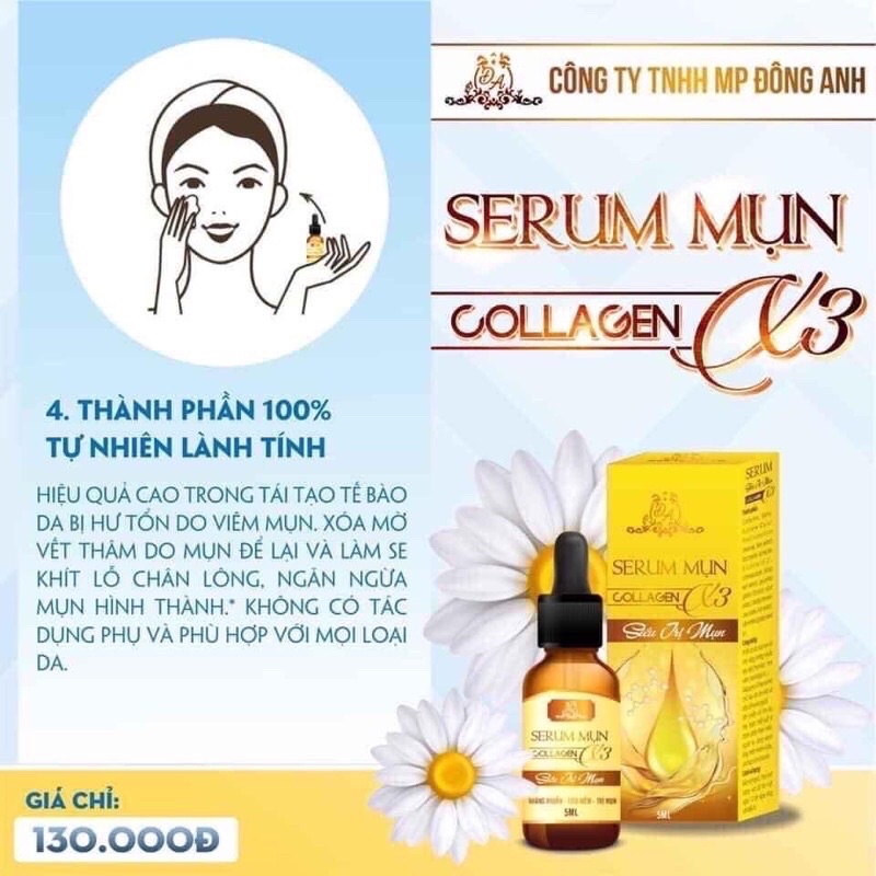 Serum mụn Collagen X3 Luxury mỹ phẩm Đông Anh Chính Hãng 100%