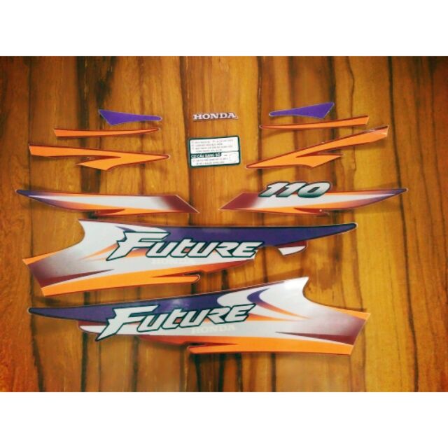 Bộ tem honda Future 1 2001 màu đỏ đô