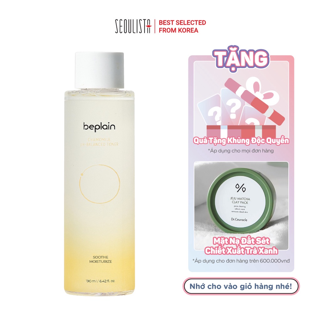 Nước cân bằng chiết xuất hoa cúc BEPLAIN Chamomile pH-Balanced Toner