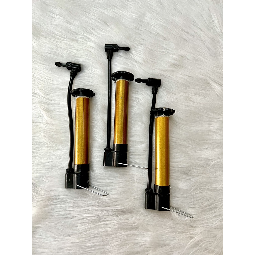 Bơm bóng mini cầm tay, bơm tay, bơm cột khí chống sốc bọc hàng thân kim loại chắc chắn