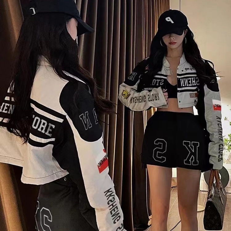 Áo Khoác Bóng Chày Phong Cách Retro Mỹ Cá Tính Cho Cặp Đôi