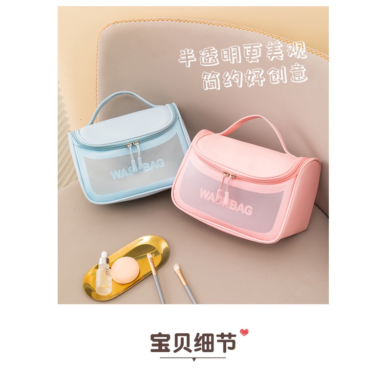 Túi xách nữ cầm tay đựng đồ mỹ phẩm đa năng COSMETIC BAG nhiều ngăn nhựa PVC chống thấm nước