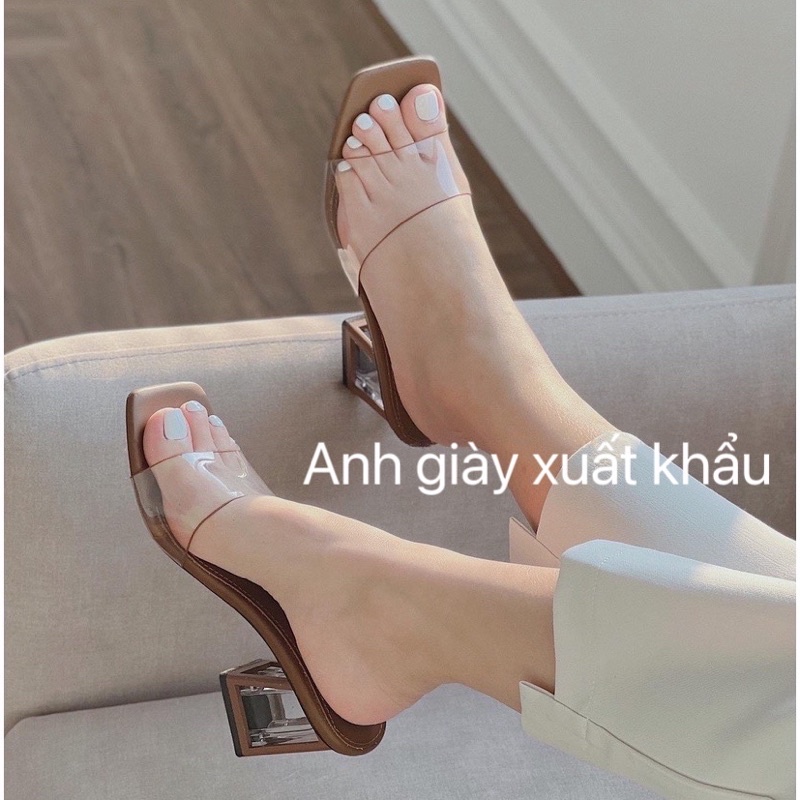 DL82 - Guốc quai trong mềm gót vuông 7p hàng đẹp hottrend phù hợp đi làm , đi chơi, du lịch ( ảnh thật kèm video)