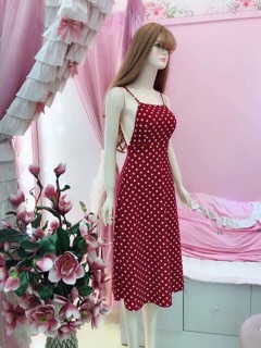 Đầm bi 2 dây(sỉ 100k)kèm mút