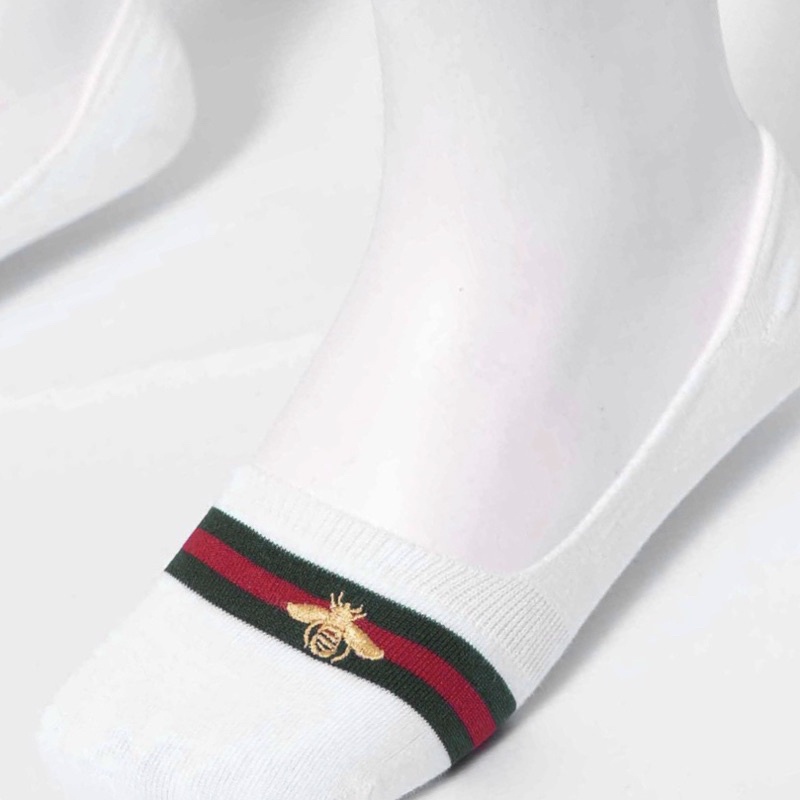 Tất lười GUCCI ong hàng cao cấp, gót silicon chống trượt, chất cotton thoáng mát, co giãn tốt
