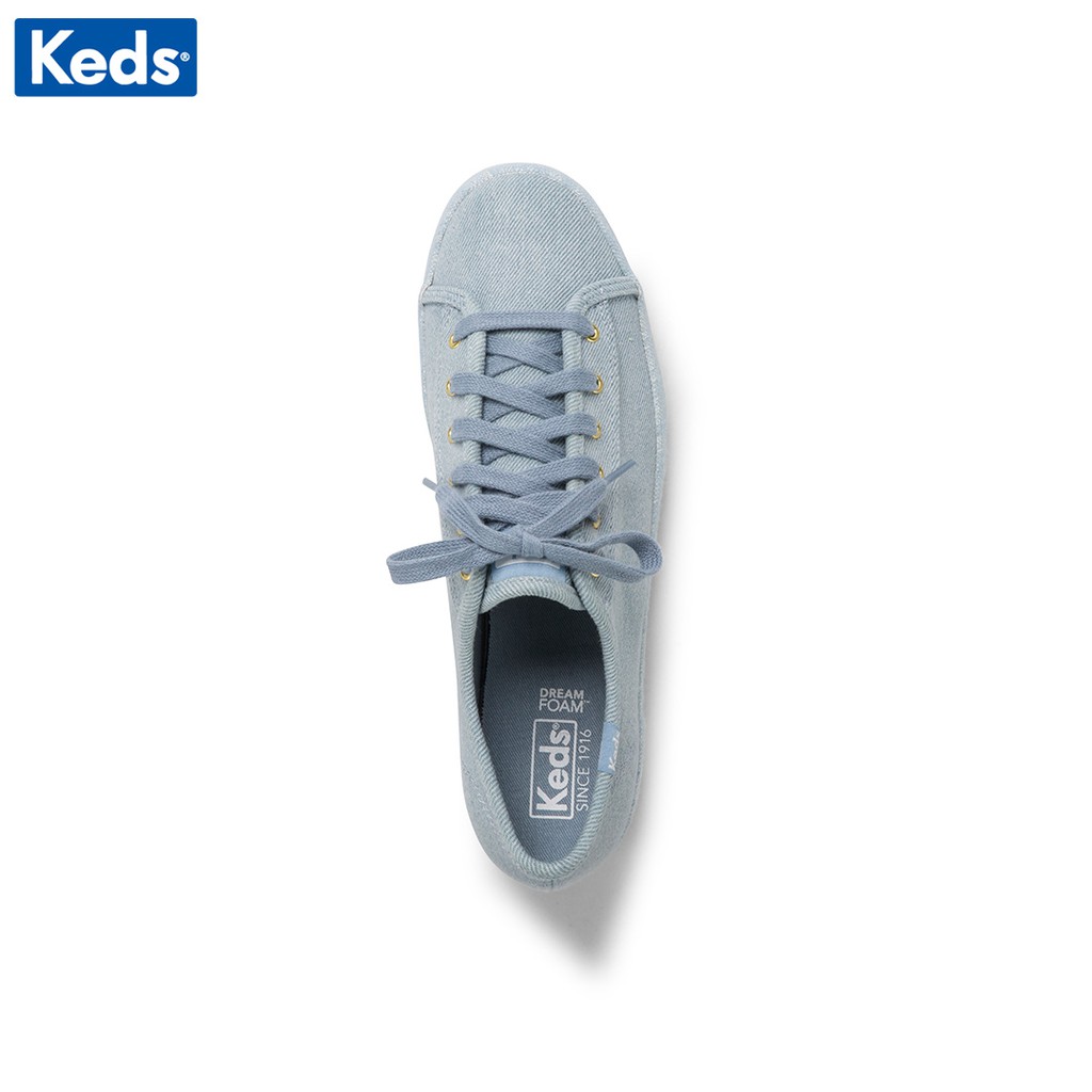 Giày Keds Nữ - Triple Kick Burlap Lt Blue - KD060329