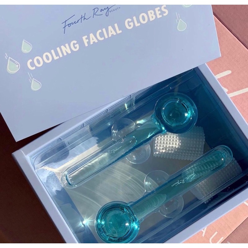 AUTH - OFF 30% COLOURPOP SET QUẢ CẦU LĂN MASSAGE MẶT FOURTHRAY COOLING FACIAL GLOBES