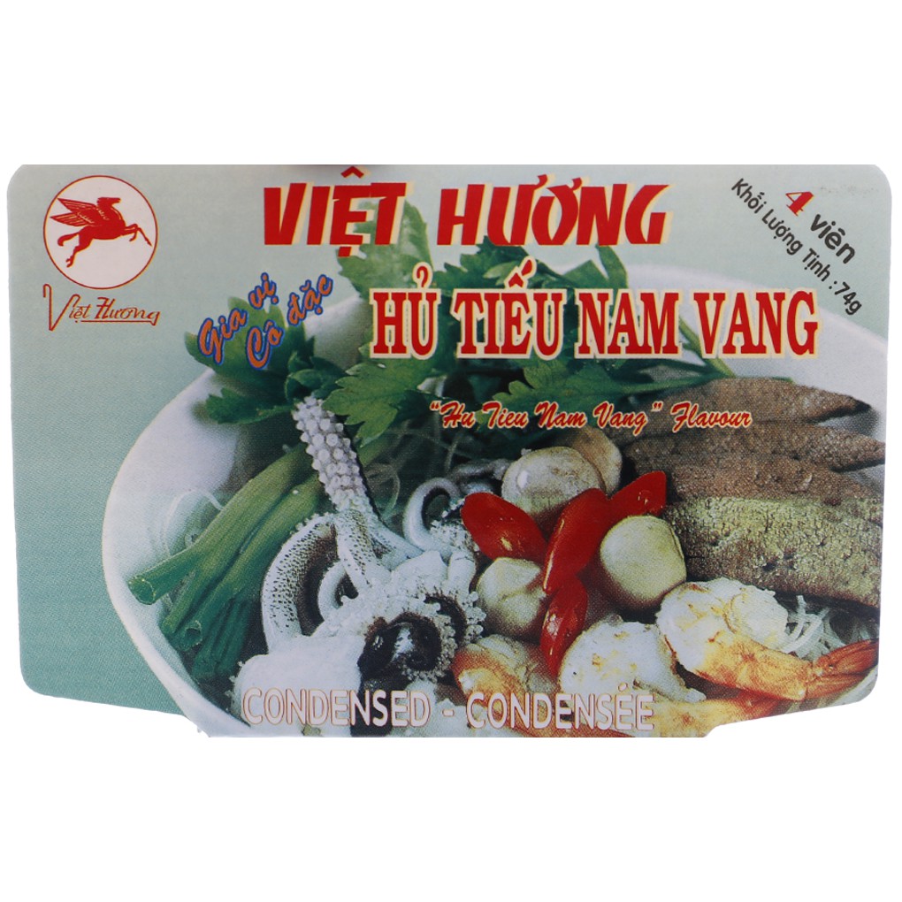 12 Viên Gia vị Hủ tiếu Nam Vang Việt Hương hộp 74g