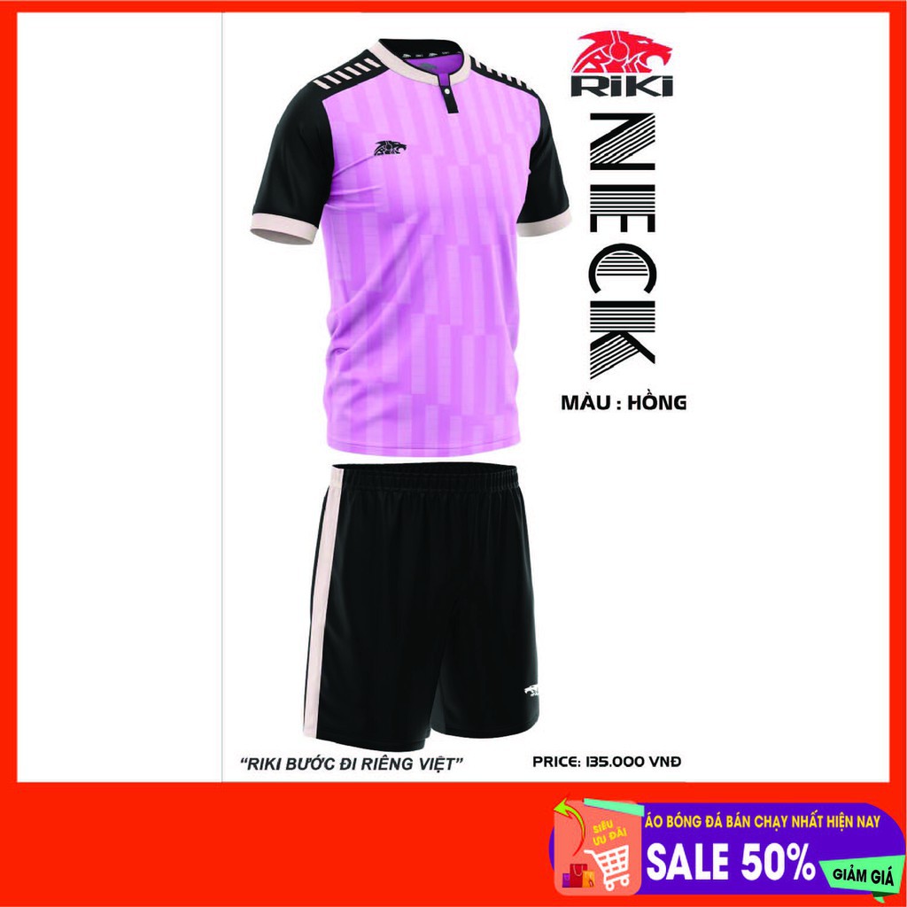 Bộ áo bóng đá không logo RiKi Neck sẵn kho, giá tốt