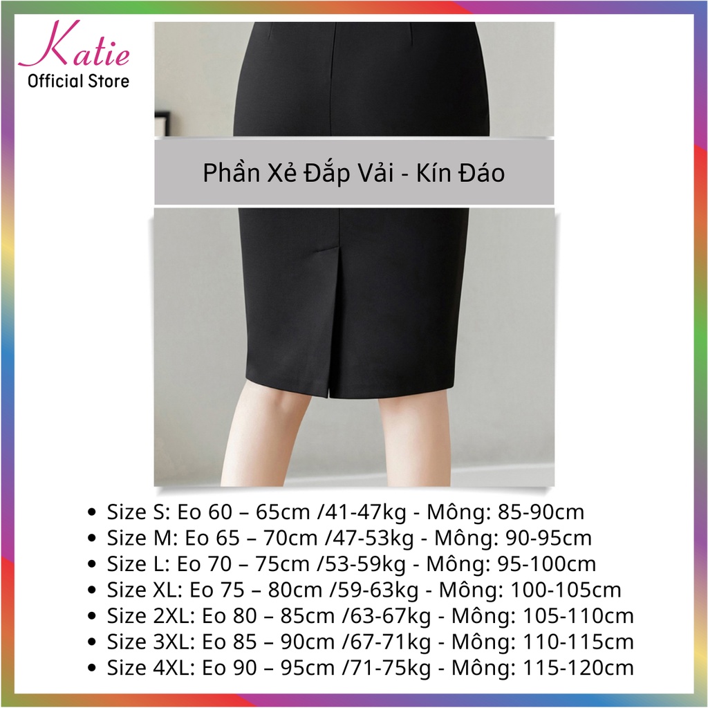 Chân Váy Công Sở Katie, Váy Bút Chì Dáng Dài Qua Gối, Váy Bó, Cạp Cao  Form Ôm Body  BigSize Đến 80kg, Co Giãn 4 Chiều | BigBuy360 - bigbuy360.vn