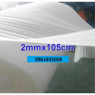 Mét lẻ Mút Foam Trắng Dày 2mm (CÓ HỎA TỐC)
