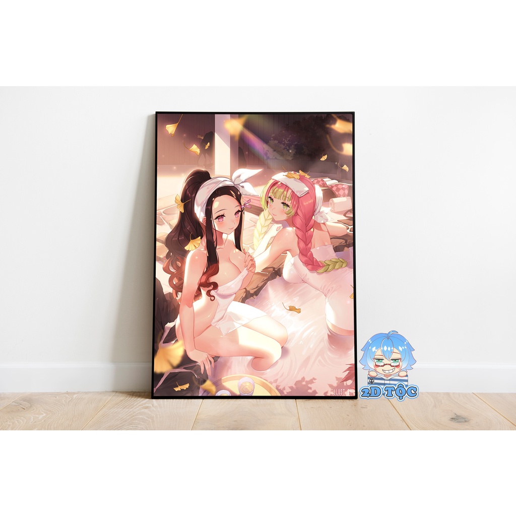 Ảnh poster A3 Kanroji Mitsuri (4) Anime Manga Kimetsu No Yaiba chất liệu giấy cao cấp - 2D Tộc Shop