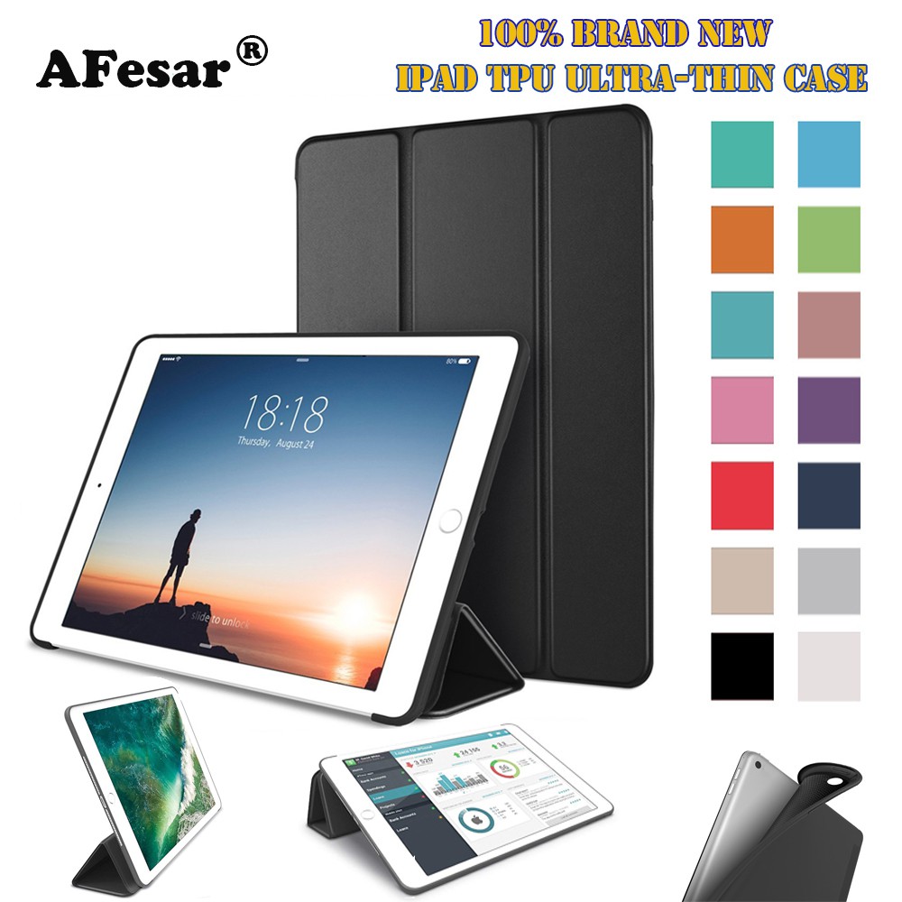 Bao da nắp gập màu trơn thời trang cho iPad Air 1 2 2018 2017 Ipad 9.7 iPad 2018 6th generation iPad mini 12345 | BigBuy360 - bigbuy360.vn