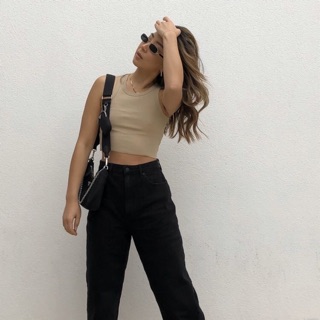 Quần jean baggy 9 tấc cạp siêu cao form thụng