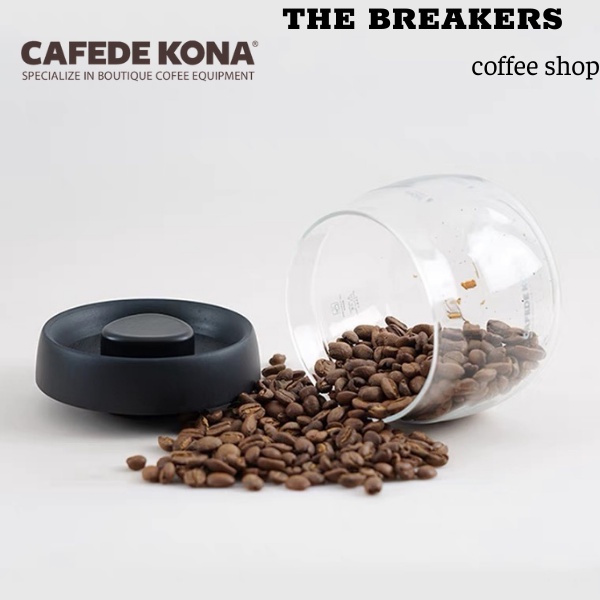 Hũ Đựng Cà Phê Thủy Tinh Van Hút Chân Không Cafede Kona
