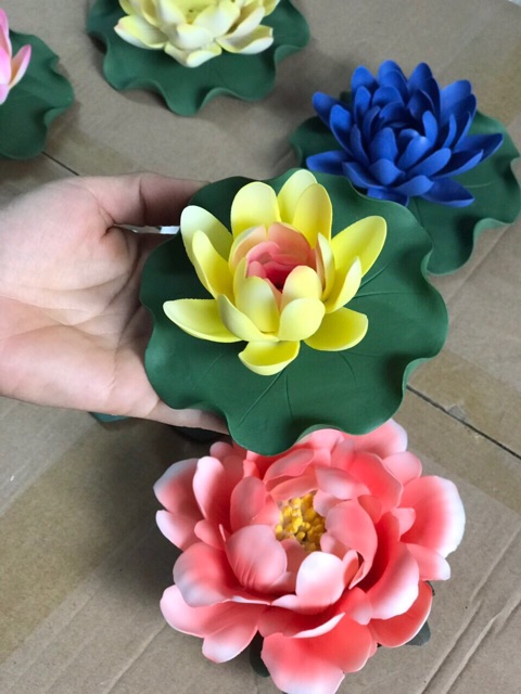 Hoa sen cắm nhang cao cấp size 10,5cm