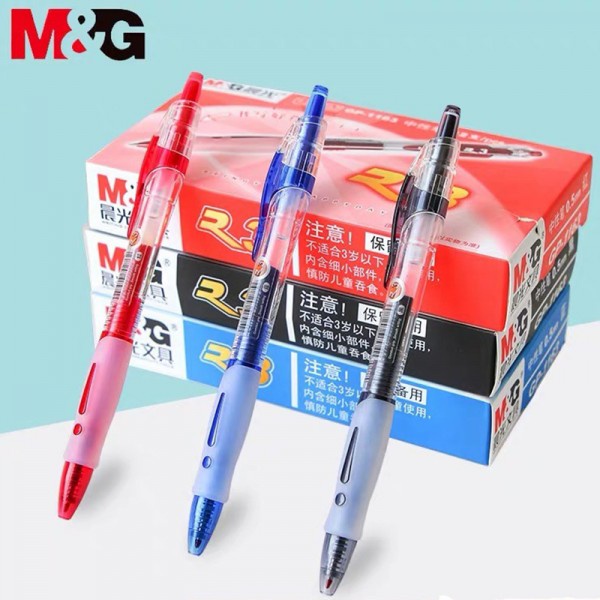 Bút Gel Chính Hãng M&G GP-1163  - Mực Xanh/Mực Đỏ