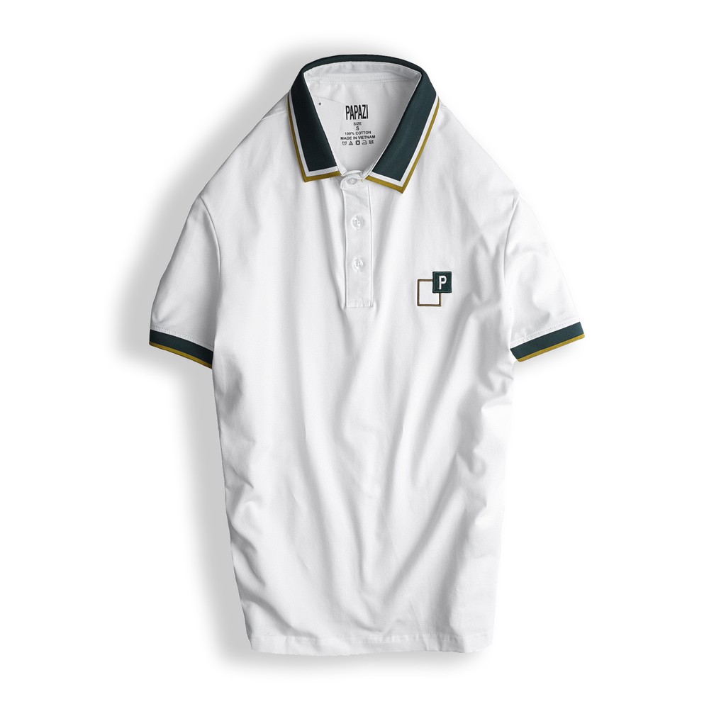 Áo thun Polo nam cổ bẻ họa tiết bo viền 100% chất Cotton thoáng mát, style basic - PAPAZI | BigBuy360 - bigbuy360.vn