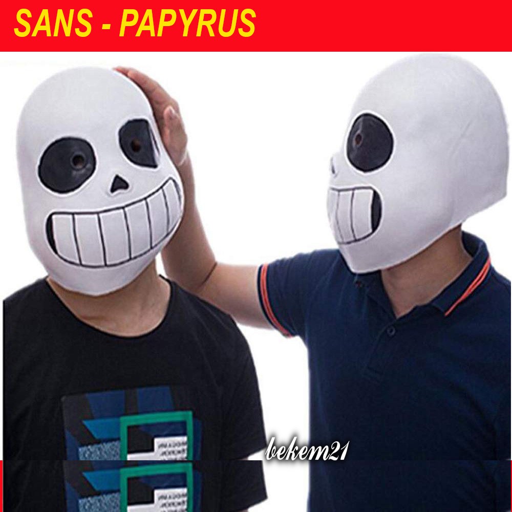 Mặt Nạ Hóa Trang Nhân Vật Papyrus Trong Game Legend Of The Sans-Hot Game Undertale halloween cosplay Sans cao cấp hacker