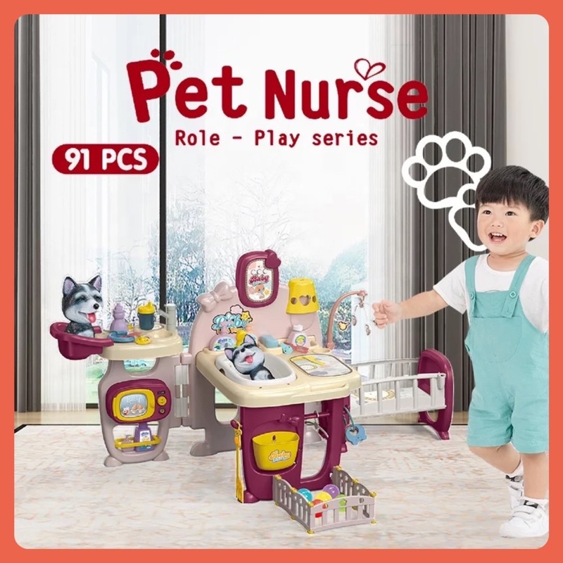 Đồ chơi chăm sóc thú cưng cho Bé Pet Nurse