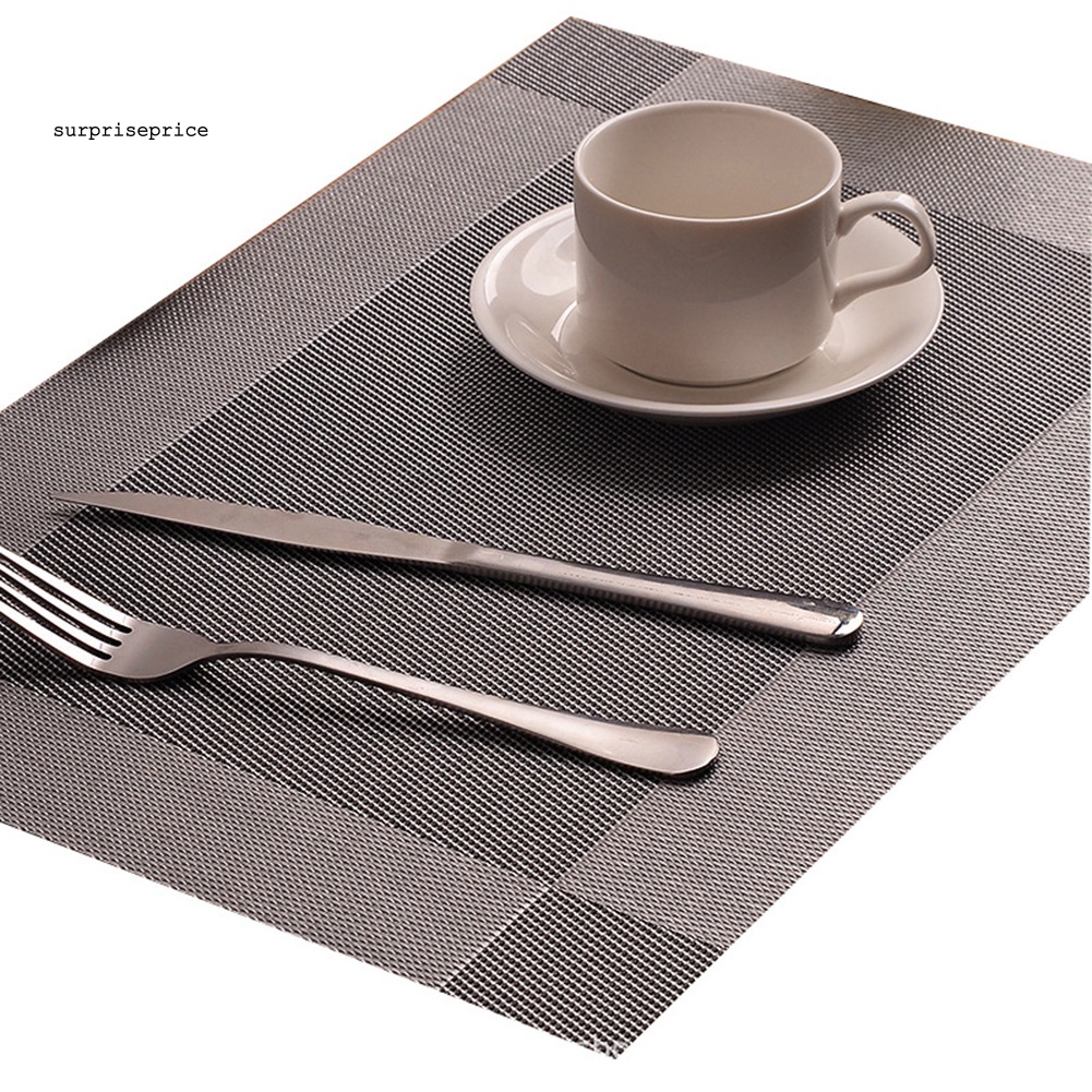 Tấm Lót Bàn Ăn Hình Chữ Nhật Cách Nhiệt Chống Trượt 45x30cm