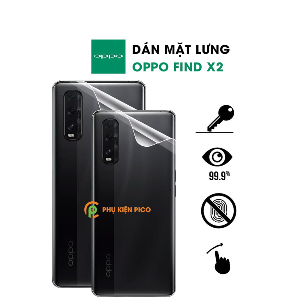 Dán lưng Oppo Find X2 full mặt lưng trong suốt PPF tự phục hồi vết xước - Dán dẻo Oppo Find X2