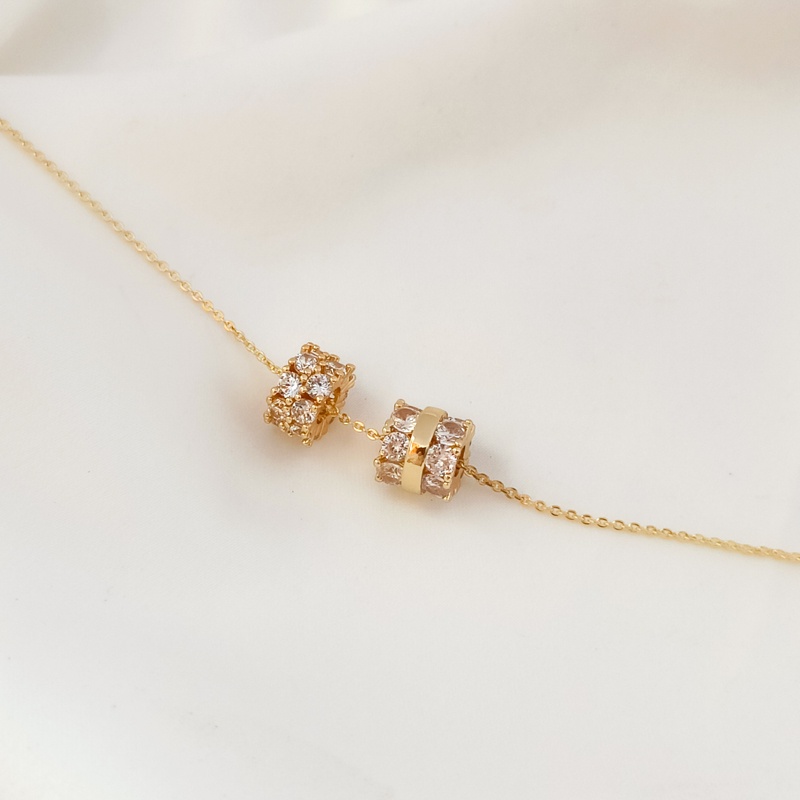 Phụ Kiện Hạt Cườm Đồng 14K Nhiều Màu Sắc Dùng Làm Trang Sức DIY