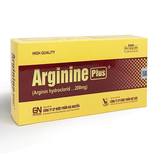 Arginine Plus – Hỗ trợ tăng cường chức năng gan, giải độc gan (Hộp 100 viên)