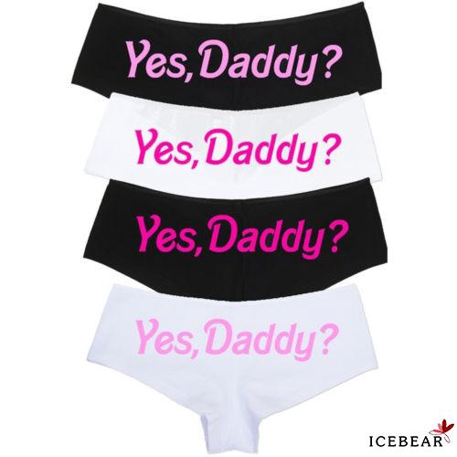 Quần lót G-string in chữ vui nhộn chất liệu cotton quyến rũ cho nữ