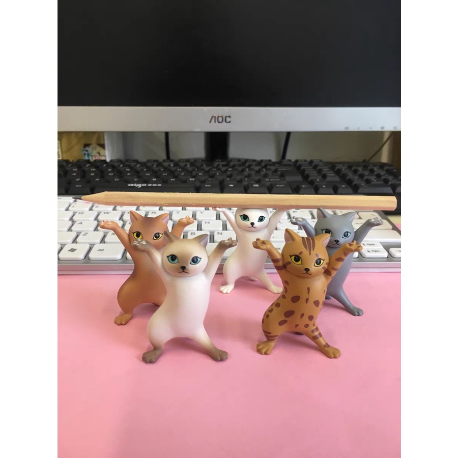 Đồ Chơi Búp Bê Mèo Đang Nâng Cao Dễ Thương