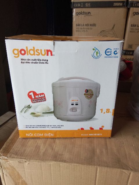 Nồi cơm điện Goldsun 1,8 lít ARC-G18TY (còn màu đỏ)