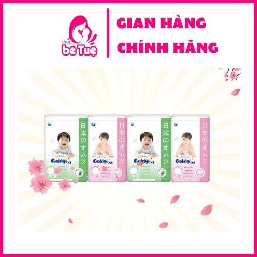 Bỉm Quần/Dán GOLDGI+ X5 M60/L48/XL44/XXL32 Mẫu Mới Cho Bé Nội Địa Nhật