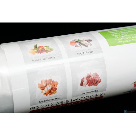 Cuộn túi đựng thực phẩm an toàn Eufood/ EcoGreen