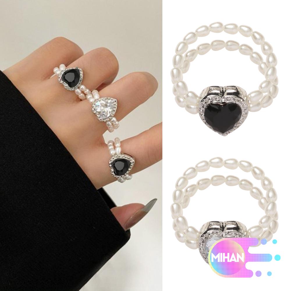 Nhẫn Nữ Trang Đính Ngọc Trai Nhân Tạo Mihan1